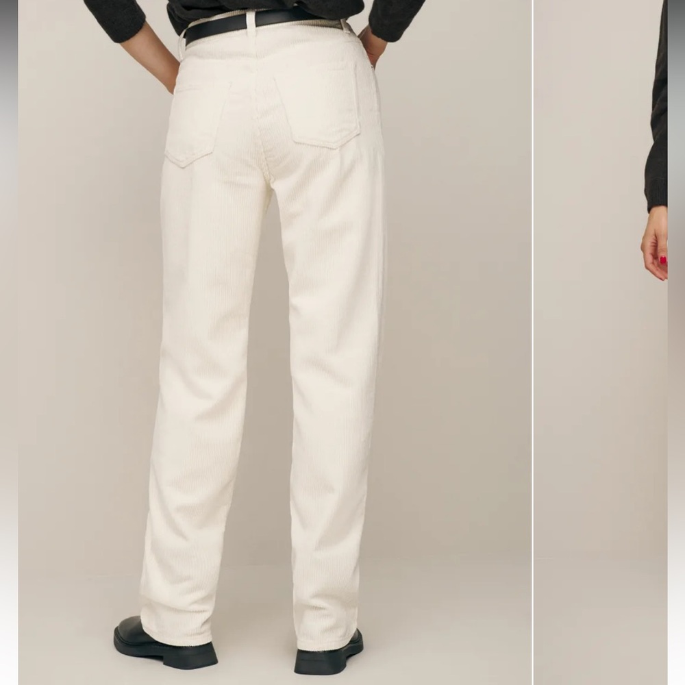 Reformation Val 90s Mid Rise Straight Corduroy Pants - Picture 3 of 8